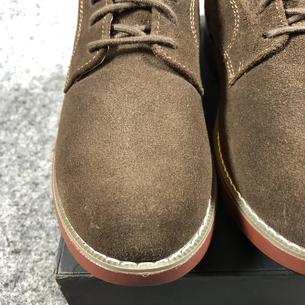 GH‎ Bass Boys 4 Brown Suede Derby Dress Shoes Junior 2 0402-6939-211
